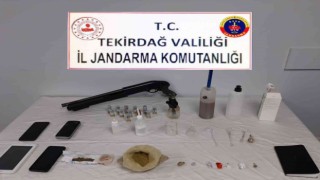Tekirdağda evinde uyuşturucu üretip satan şahıs tutuklandı