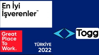 Togg, ‘Türkiye’nin En İyi İşverenleri’ listesinde