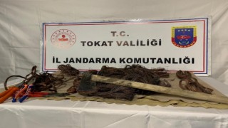 Tokatta kablo hırsızları yakalandı