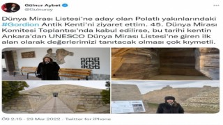 UNESCO Daimi Temsilcisi Aybet, Gordion Antik Kentini ziyaret etti