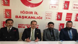 Yeniden Refah Partisi Genel Başkanı Fatih Erbakan Iğdırda