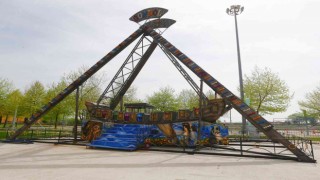 10 bin metrekare alana inşa edilen lunaparkta son adım