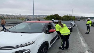 15 Temmuz Şehitler Köprüsünde bayram öncesi trafik denetimi