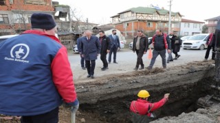 3 ayda 10 bin metre alt yapı hattı döşendi