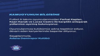 Adana Demirsporda 3 ayrılık