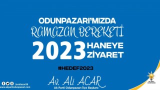 AK Parti Odunpazarı Ramazan boyunca 2023 haneyi ziyaret edecek