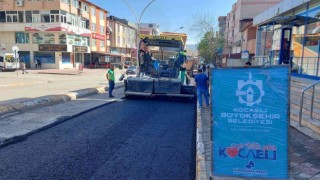 Akşemsettin Caddesine bin 130 ton asfalt serildi