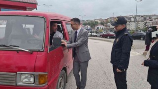Alaplıda emniyet kemeri uygulaması yapıldı