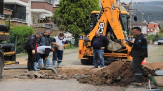Alt yapı çalışmaları sırasında doğalgaz borusu delindi