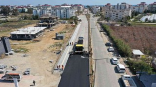 Anamurda yol yapım çalışmaları sürüyor