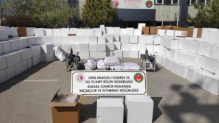 Ankarada kaçak tütün ve makaron oerayonu