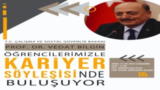 Bakan Bilgin, Bayburt Üniversitesi öğrencileriyle buluşuyor