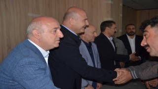 Bakan Soyludan babasını kaybeden başkana taziye ziyareti