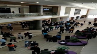 Başaksehirde hasta yakını terörü, korku dolu anlar yaşattı