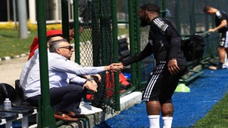 Başkan Ahmet Nur Çebi, Beşiktaş idmanını izledi