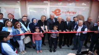 Başkan Ataydan tek kurdeleyle iki açılış