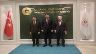 Başkan Aygün, Bakan Kurum ile projeler hakkında görüş alışverişinde bulundu