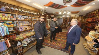 Başkan Büyükkılıç esnaf ziyaretlerine Erciyeste devam etti