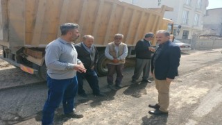 Başkan Kılınç, asfalt çalışmalarını inceledi