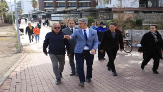 Başkan Oktay, 13 kilometrelik sahili yürüyerek denetledi