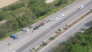 Bayram öncesi Manisada helikopterli trafik denetimi