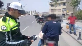 Bayram öncesinde motosiklet sürücülerine ceza yağdı
