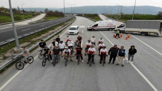 Birinci olabilmek için kilometrelerce pedal çevirdiler