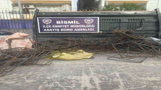Bismilde demir hırsızları yakalandı