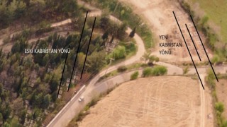 Buldanın yeni mezarlığında yanlış yön iddiası