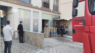 Bursada market deposunda yangın paniği