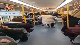 Bursada metroda maske takmayan gençleri uyaran yaşlı kadına hakaret