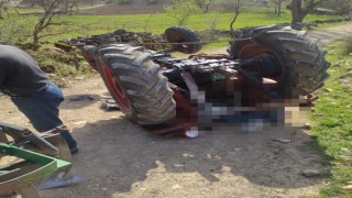 Bursada traktör devrildi: 1 ölü, 1 yaralı