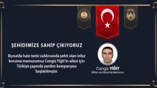Bursadaki terör saldırısında şehit olan Cengiz Yiğitin ailesi için yardım kampanyası başlatıldı