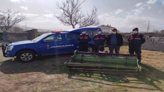 Çalınıp hurdacıya satılan tarım makinesini JASAS buldu