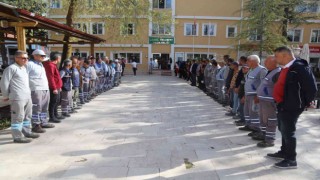 Çamelinde Başkan Arslan personeliyle bayramlaştı