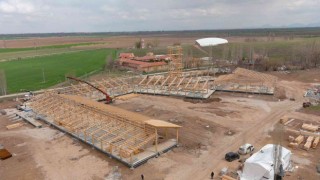 Çatalhöyük Tanıtım ve Karşılama Merkezi inşaatı hızla yükseliyor