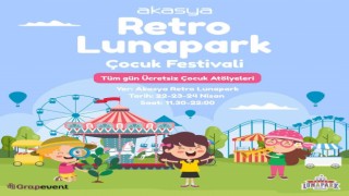 Çocuklar 23 Nisanda Retro Lunapark Çocuk Festivalinde eğlenecek