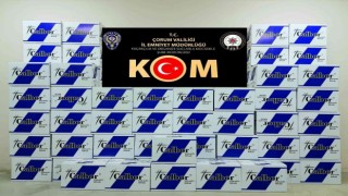 Çorum polisinden kaçak sigara operasyonu