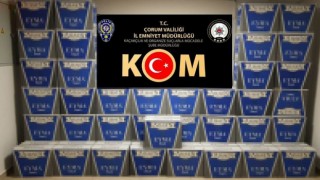 Çorum polisinden kaçak sigara operasyonu