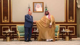 Cumhurbaşkanı Erdoğan, Suudi Arabistan Veliaht Prensi Selmanla görüştü