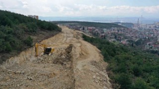 Dilovası Hastane Yolunda sondaj çalışması bitti