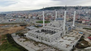 Doğu Karadenizin en büyük cami ve külliyesinin yapımında sona yaklaşılıyor