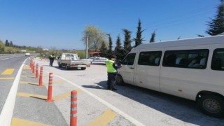 Düzcede 11 araç 5 sürücü trafikten men edildi