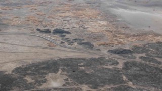 Eber Gölünde yaşanan kuraklık hiç bu kadar bariz görünmemişti