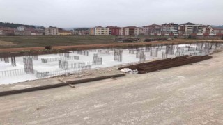 Edebali Stadında inşaat çalışmaları yine durdu