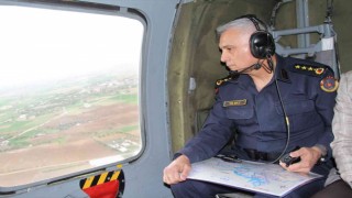 Elazığda bayram öncesi helikopter destekli trafik denetimi