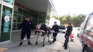 Elektrikli bisikletin çarptığı yaşlı adam hastanelik oldu