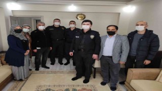 Emniyet personelinden şehit ailesine ziyaret