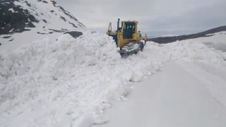 Erzurumda kar kalınlığı 5 metreyi aştı