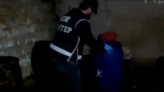 Gaziantepte 2 bin litre kaçak akaryakıt ele geçirildi